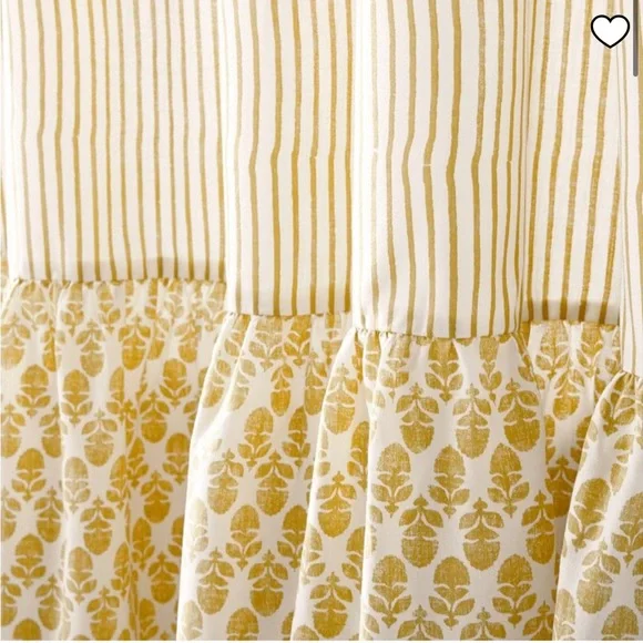 West Elm X Rhode Thistle Shower Curtain in Dijon, NWT - Picture 2 of 3